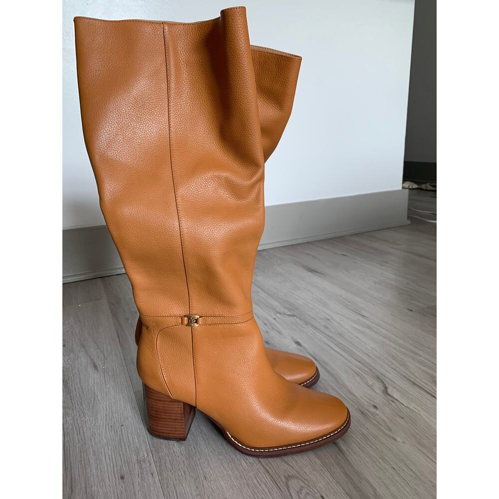 Sam Edelman Tall Leather Knee Boots in Tan - Picture 5 of 5
